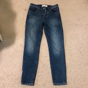 Denim forum-yoko high rise slim- dark forest